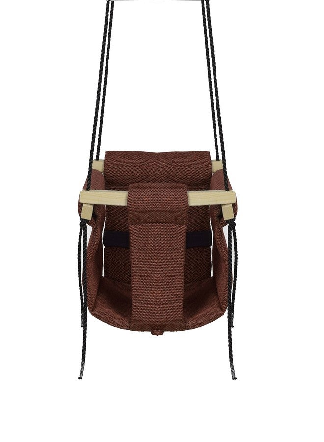 VIXERA Swing for Kids and Baby | Indoor Outdoor Hanging Swing | Jhula for Children (6 Months to 3 Years, Up to 25 kg) (Chocolatey) - Image 1